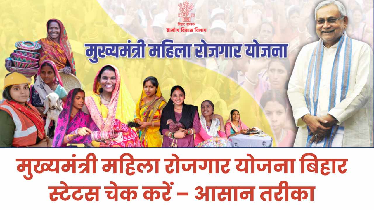 Mukhyamantri mahila rojgar yojana bihar status check