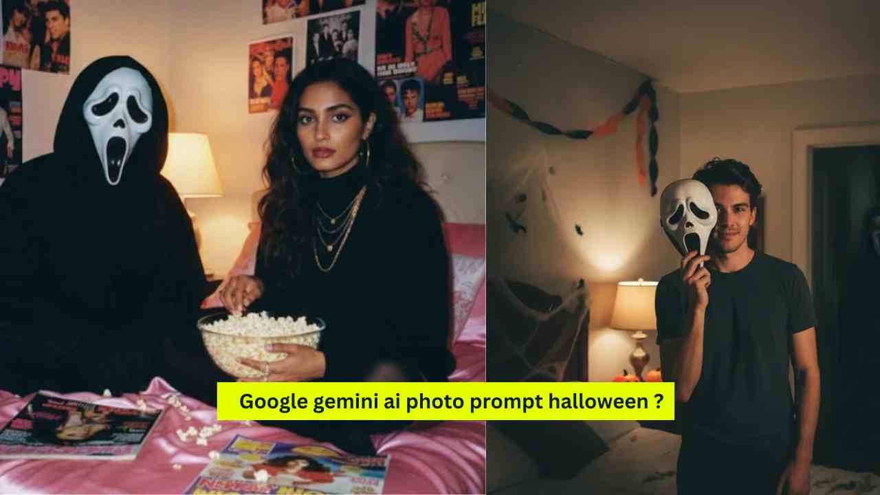 Google gemini ai photo prompt halloween | Ghostface ai trend prompt generator आसानी से बनाना सीखे ?