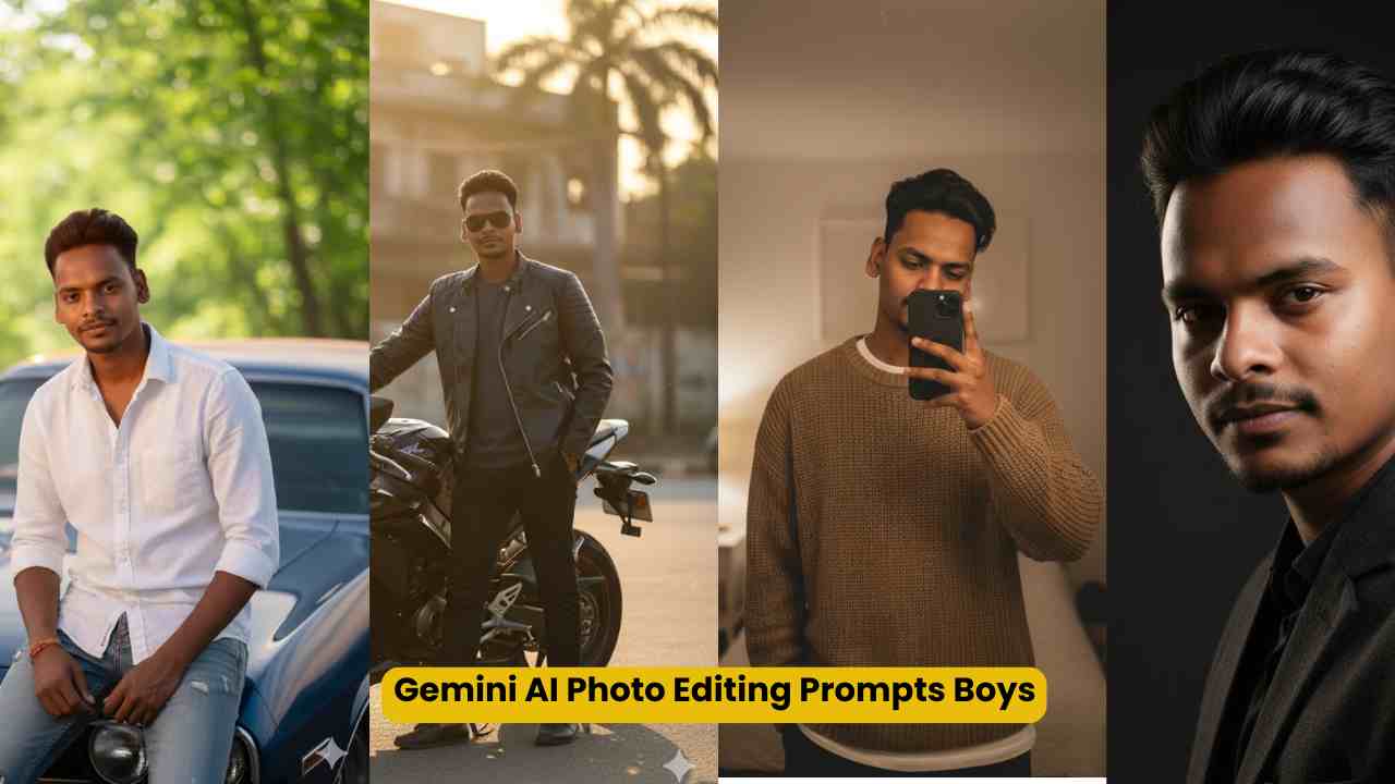 Gemini AI Photo Editing Prompts Boys – लड़कों के लिए Stylish और Attitude वाले Best Prompts बस Copy Paste करो !