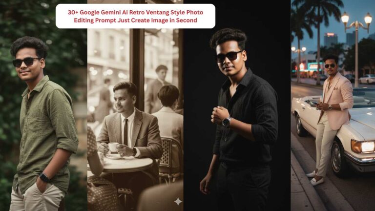 30+ Google Gemini Ai Retro Ventang Style Photo Editing Prompt Just Create Image in Second