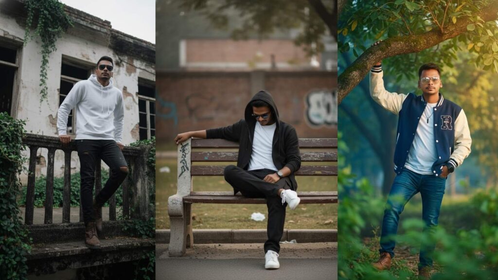 Couch, one arm spread along top. head slightly tilted back, Camera: with messy hair over the eye reference,face) Side profile close-Up highlighting glossy skin tone & reflections Mood Seductive luxury calm dominance with dqualit Lighting: Neon blue side light + gold reflection across cheekbone. Original face no edit. 4k quality and sun glasse and background cafe.