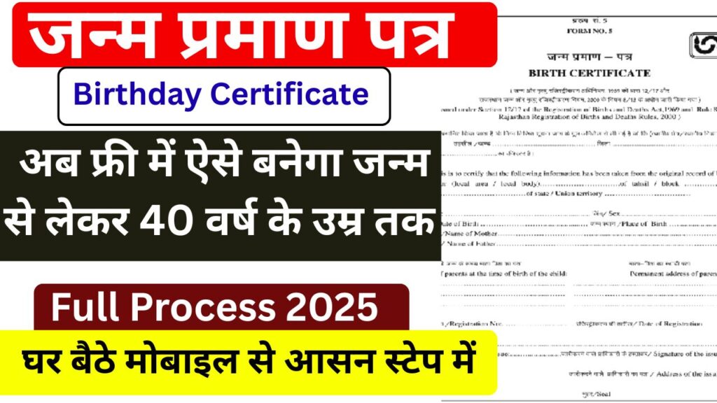 Birthday Certificate Online